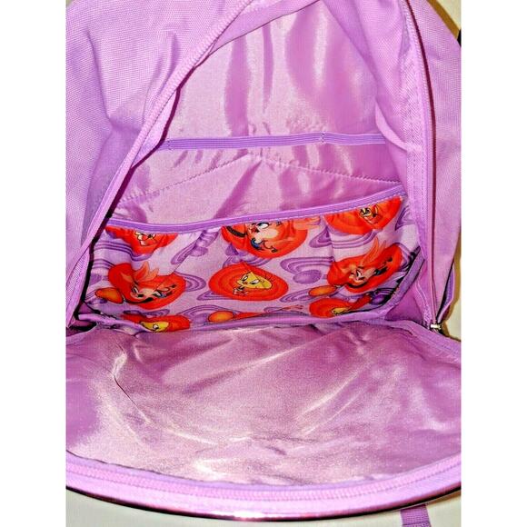 Space Jam A New Legacy Looney Tunes Backpack Lola & Tweety Purple Sequin 17 inch - Picture 6 of 6